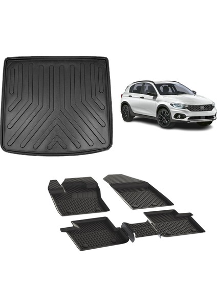 Fiat Egea Cross 2020 ve ve Sonrası 4.5d Pasas ve 3D Rizline Bagaj Havuzu