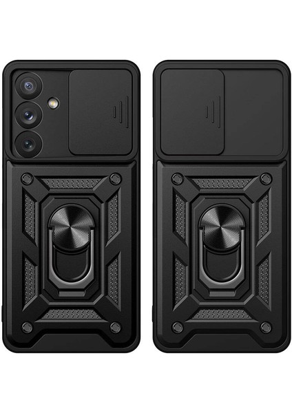 Samsung Galaxy A54 Kılıf Magnetik Standlı Kamera Korumalı Zore Sürgülü Vega Kapak indirimleri