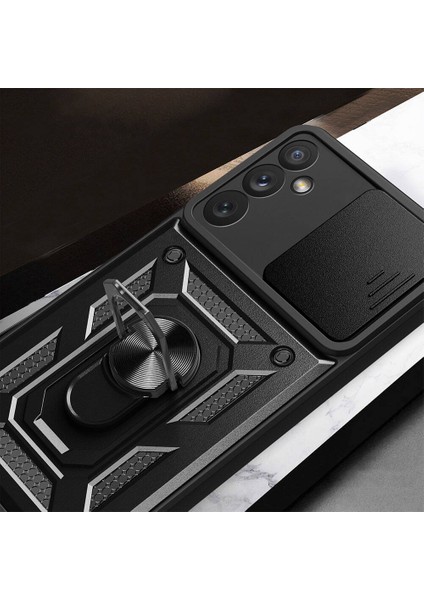 Samsung Galaxy A34 Kılıf Magnetik Standlı Kamera Korumalı Zore Sürgülü Vega Kapak fırsatları