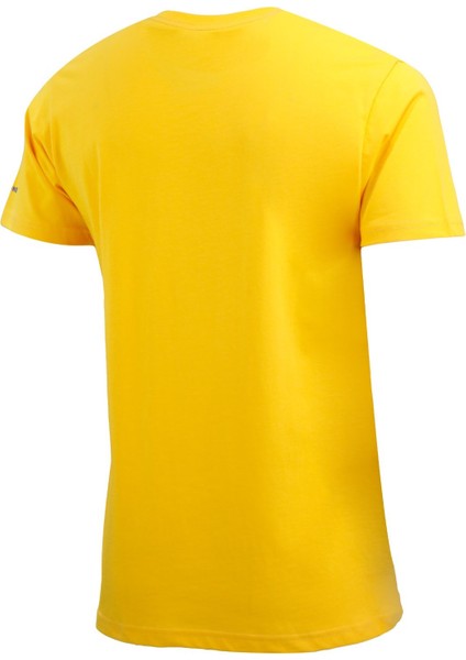 Erkek Yazlık Göğüs Baskılı Standart Fit Sarı Bordo 2'li Set T-Shirt modelleri