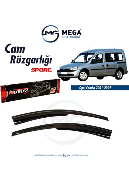 [brand] Opel Combo 2001-2007 Mugen Cam Rüzgarlık