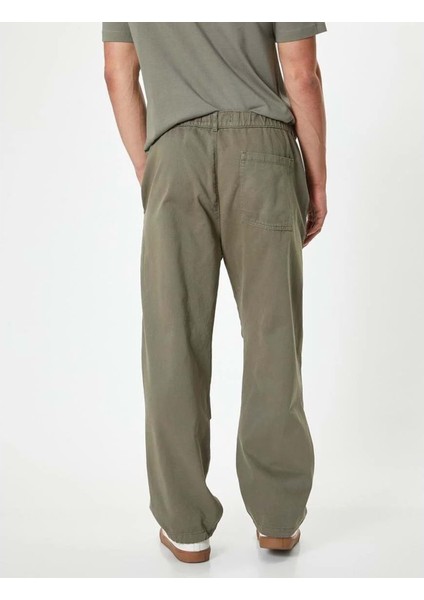 Erkek Giyim Pantolon - Koton - 4SAM40153HW - Yeşil - 44