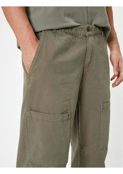 Erkek Giyim Pantolon - Koton - 4SAM40153HW - Yeşil - 44