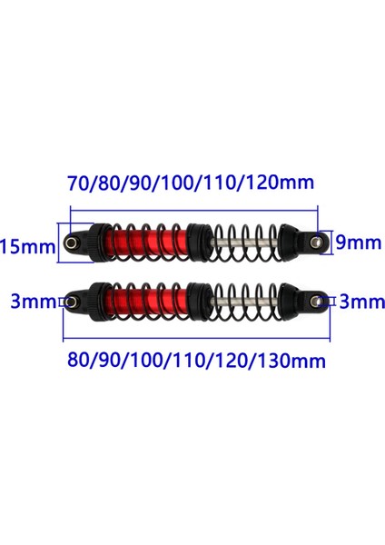 Venus Seer Metal 70MM Amortisör Yağ Damperleri 1/10 Rc Paletli Araba Eksenel SCX10 90046 RBX10 Trx4 Trx6 (Yurt Dışından)