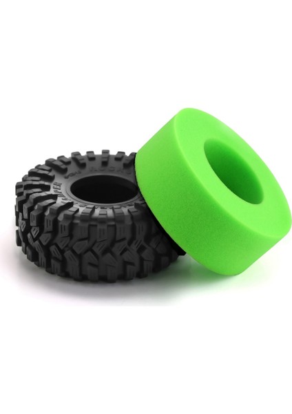 4 Adet 1.9 Tekerlek Lastik Ekleme Köpük Sünger Eksenel SCX10 90046 Traxxas Trx4 D90 1/10 Rc Paletli Araba Aksesuarları, Yeşil (Yurt Dışından)