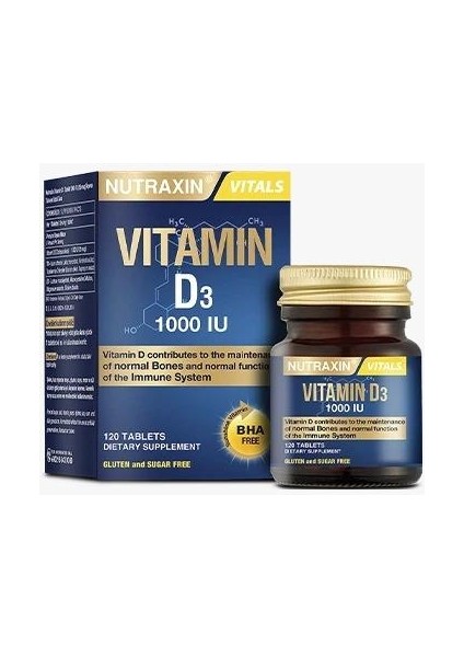 D3 Vitamin 1000 Iu 120 Tablet