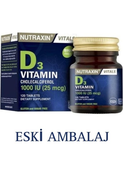D3 Vitamin 1000 Iu 120 Tablet fiyatları