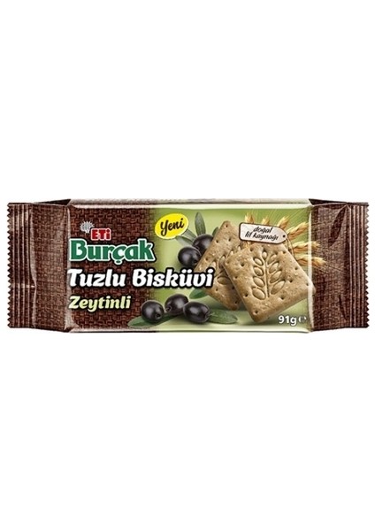 Burçak Tuzlu Zeytinli Bisküvi 91 Gr.