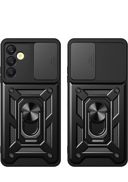 Samsung Galaxy A25 Kılıf Magnetik Standlı Kamera Korumalı Zore Sürgülü Vega Kapak indirimleri