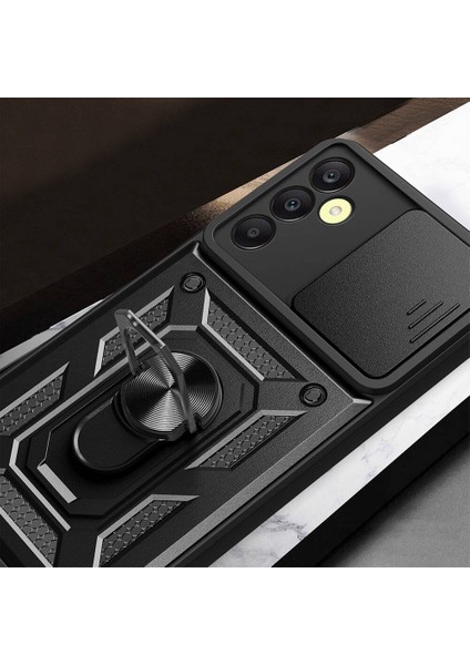 Samsung Galaxy A25 Kılıf Magnetik Standlı Kamera Korumalı Zore Sürgülü Vega Kapak fiyatları