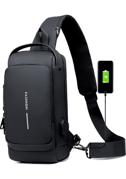 Erkek Moda Omuz Çantası Spor Eğlence Çok Fonksiyonlu Crossbody Çanta (Yurt Dışından)