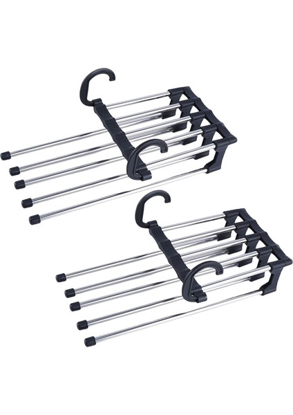 2 Parça Katlanır Pantolon Askı Ayarlanabilir (Yurt Dışından)