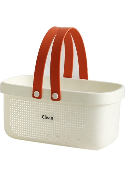 Banyo Banyo Sepeti Taşınabilir Depolama Sepeti Çamaşır Sabunu Kozmetik Duş Depolama Sepeti Çeşitli Eşyalar Saklama Kutusu E (Yurt Dışından)