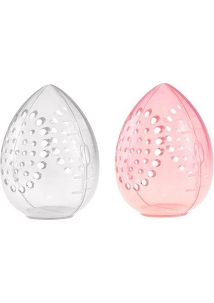 Sünger Saklama Kutusu Makyaj Tozu Puf Boş Yumurta Şekilli Şeffaf Toz Puf Makyaj Saklama Kutusu (Yurt Dışından)