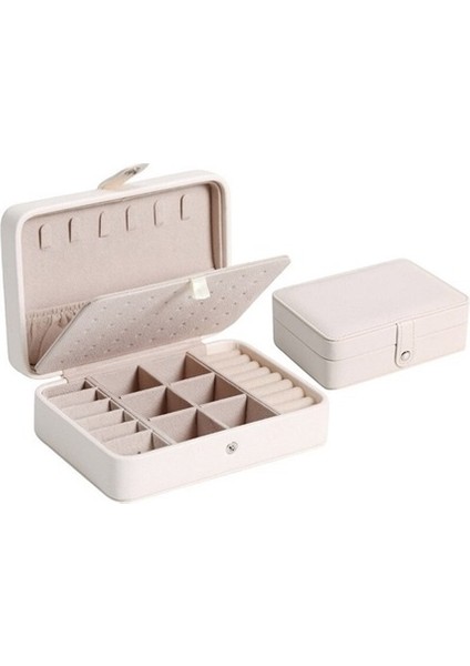 Taşınabilir Mücevher Kutusu -Beyaz (Yurt Dışından)