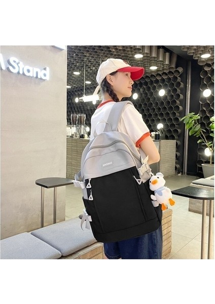 Rahat Sırt Çantası 2023 Yeni Trend Büyük Kapasiteli Ortaokul Öğrencisi Okul Çantası Açık Basit Seyahat Sırt Çantası (Yurt Dışından) fiyatları