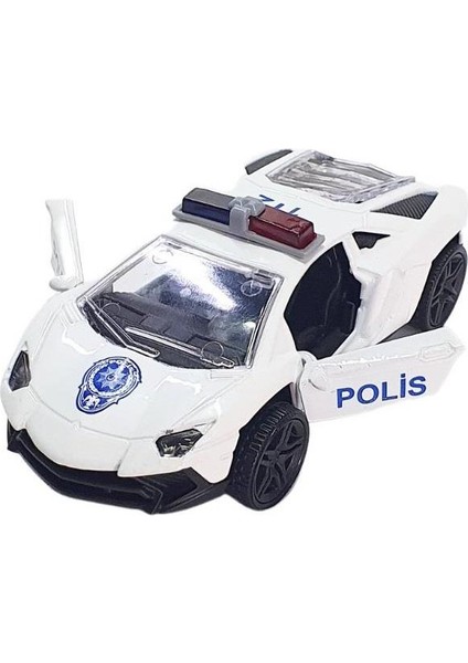 Çek Bırak Metal Polis Arabası - 930338 (Lisinya) Alithestereo