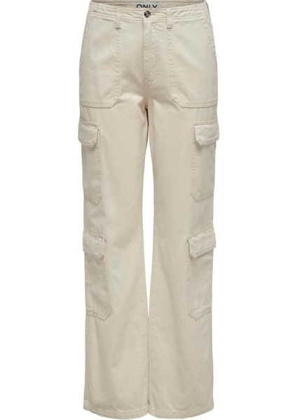 Onlmalfy 4-Pock Cargo Pant Pnt Kadın Bej Jean - 15311291