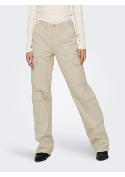 Onlmalfy 4-Pock Cargo Pant Pnt Kadın Bej Jean - 15311291 fiyatları