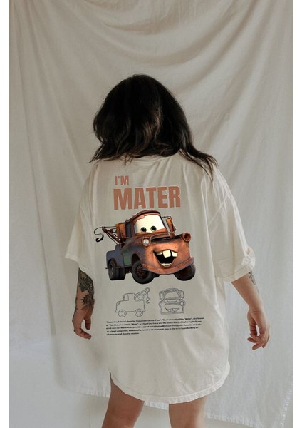 I'Am Mater Baskılı Beyaz T-Shirt