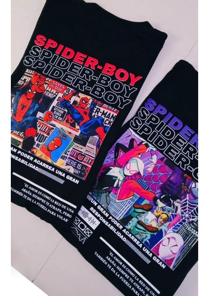 Spidergirl Detail Oversize T-Shirt