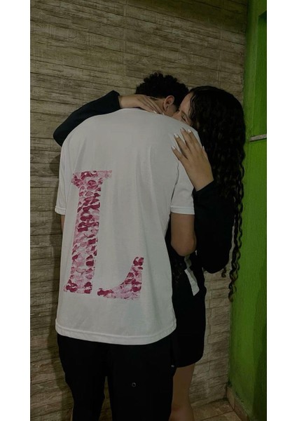 Kiss Design L Harfi Oversize T-Shirt