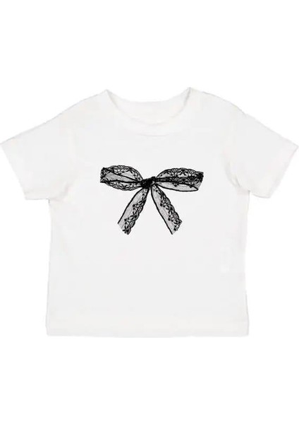 Dantel Ribbon Baskılı Crop Bluz fiyatları