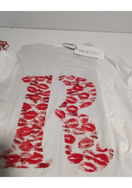 Kiss Design R Harfi Oversize T-Shirt