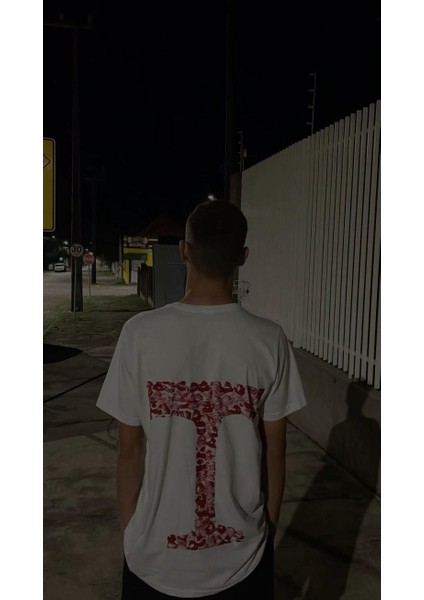 Kiss Design T Harfi Oversize T-Shirt