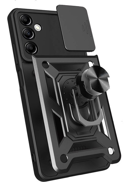 Samsung Galaxy A14 Kılıf Magnetik Standlı Kamera Korumalı Zore Sürgülü Vega Kapak fırsatları