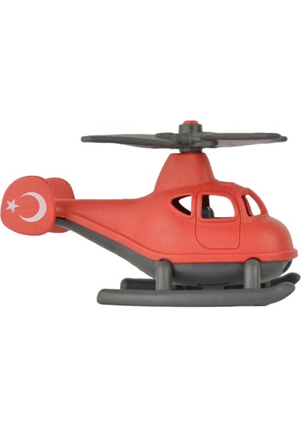 Let's Be Child Minik Helikopter Tekli Kırmızı