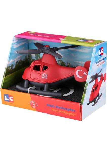 Let's Be Child Minik Helikopter Tekli Kırmızı