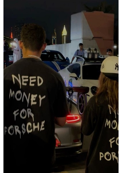 Need Money For Porsche Detail Oversize T-Shirt