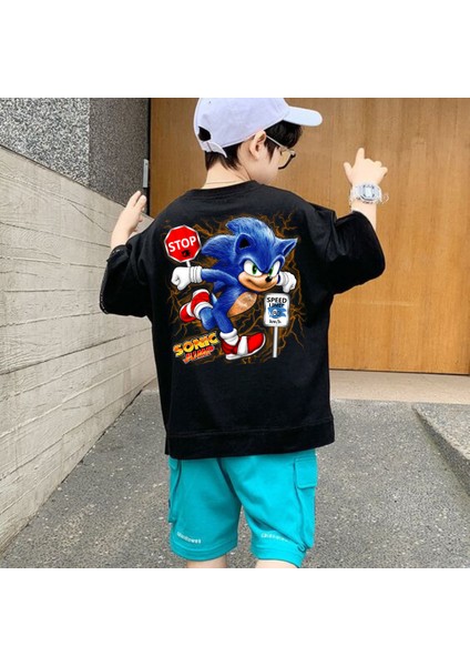 Sonic Kids Baskılı T-Shirt