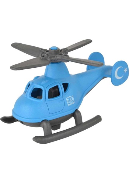 Let's Be Child Minik Helikopter Tekli Mavi