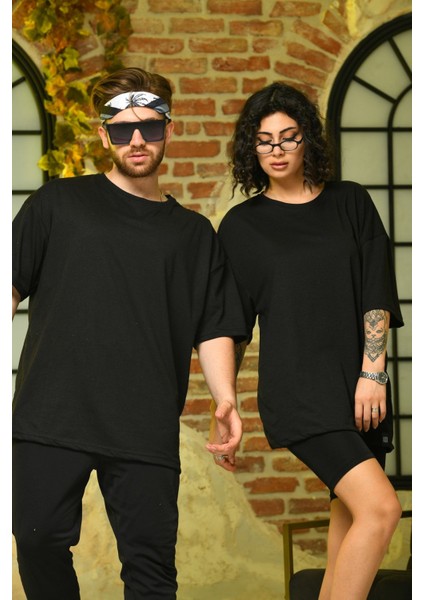 Düz Basic Oversize Tshirt