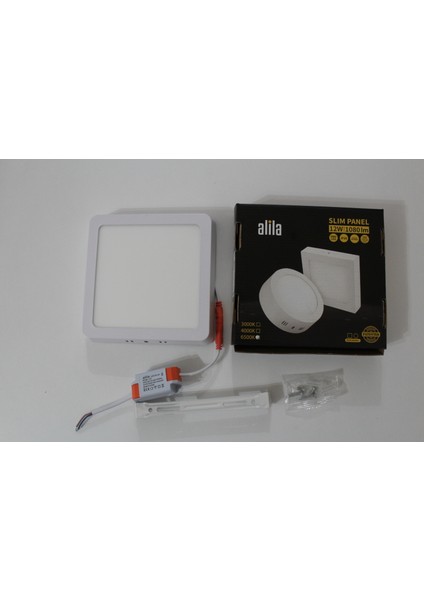 LED PANEL 12W SIVA ÜSTÜ (Beyaz Işık) Kare 6500K/1080 LÜMEN fırsatları