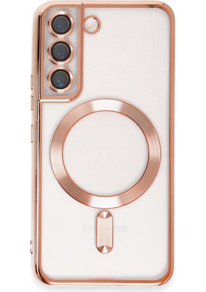 Samsung Galaxy S22 Kılıf Kross Magneticsafe Kapak - Rose