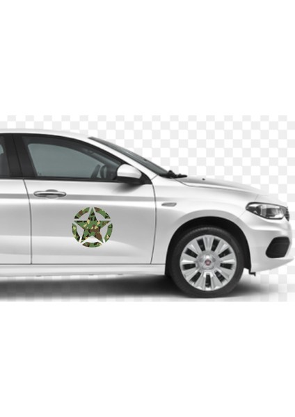Offroad Askeri Yıldız Kamuflaj Kamp Sticker 00181