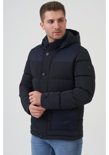 San Antonio 58167 Slim Fit Kapüşonlu Kaban Laci fırsatları