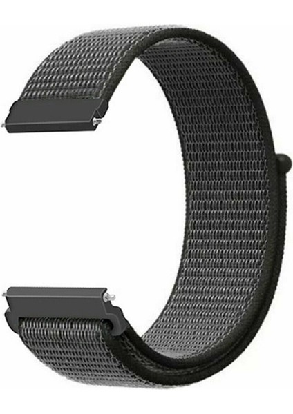Galaxy Watch 42MM ile Uyumlu Cırt Cırtlı Spor Kumaş Kayış