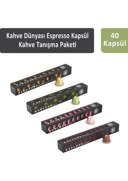 Kahve Dünyası Espresso Kapsül Tanışma Paketi 40 Kapsül