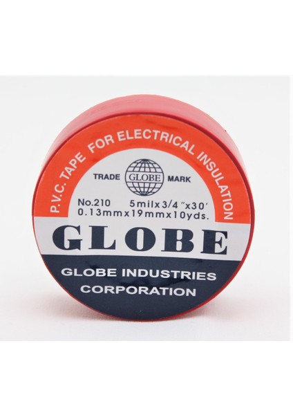 Pvc Elektrik Izolasyon Bant /"0.13X19X10YRDS/" (Kırmızı) (500/'LÜ 1 Koli)