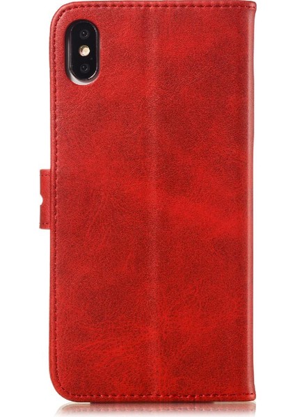 Iphone Xs Max Kickstand Için Cüzdan Durumda Tüm Yuvarlak Koruma Kabartmalı (Yurt Dışından)