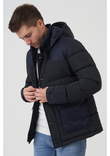 San Antonio 58167 Slim Fit Kapüşonlu Kaban Laci fiyatları