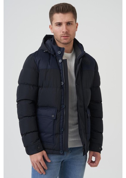 San Antonio 58167 Slim Fit Kapüşonlu Kaban Laci fırsatları