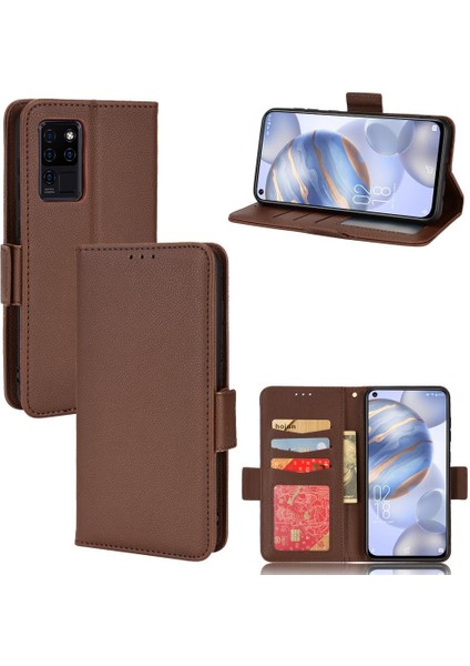 Oukitel C21 Cüzdan Manyetik Yan Toka Pu Deri Kart Yuvaları Için Kılıf (Yurt Dışından) fiyatları
