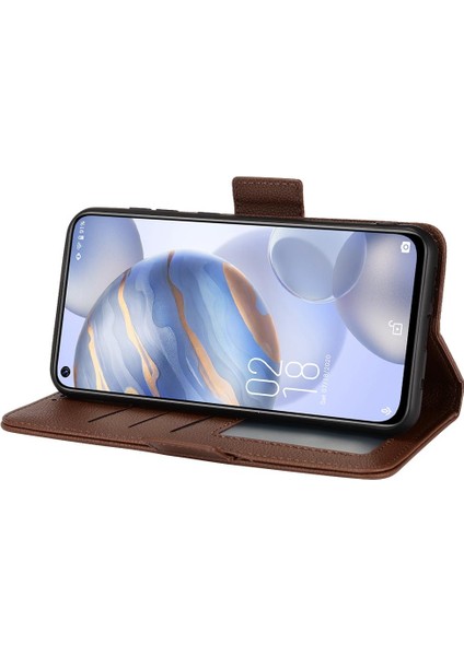 Oukitel C21 Cüzdan Manyetik Yan Toka Pu Deri Kart Yuvaları Için Kılıf (Yurt Dışından) indirimleri