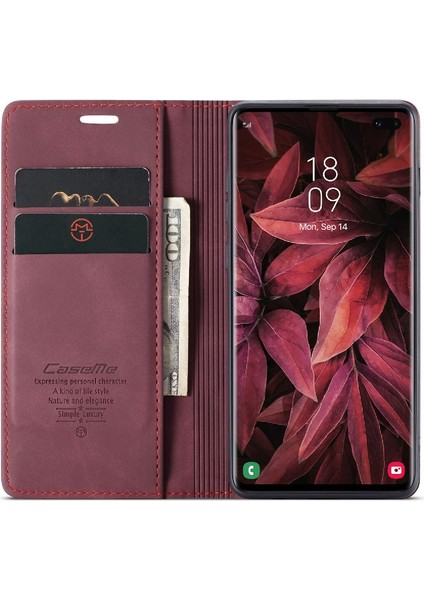 Samsung Galaxy S10 Artı Manyetik Kapatma Darbeye Kapak Pu Için Flip Case (Yurt Dışından)