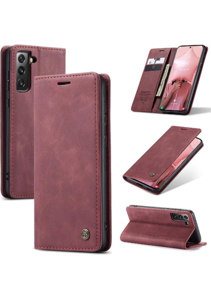 Samsung Galaxy S21 Artı Kılıf Kart Yuvası Için Flip Case Kickstand Flip Folio (Yurt Dışından)